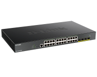 Коммутатор управляемый L2 28 портов RJ45/SFP 10   100 1000 Мб/с PoE 370Вт D-Link DGS-1250-28XMP/A1A