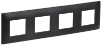 SKANDY Рамка 4-местная SK-F04Bl черный IEK SK-M42-K02 SKANDY Рамка 4-местная SK-F04Bl черный IEK SK-M42-K02