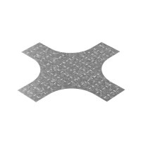 Донная вставка для крестообразного разветвителя для лотков НЛО 300 мм радиус 600 мм, толщ. 1,0 мм, Сендзимир цинк OSTEC 41383 ДВХЛНЛО-300-1,0-R600-СЦ