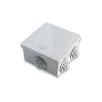 Коробка распределительная 70?70?40 6 муфт д26, IP44, открытой проводки, серый GUSI ELECTRIC С3В76