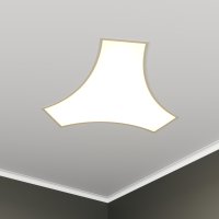 Светильник светодиодный RVE-LBX-TANGO-739-VG (Многогранник 739х846х110мм 41Вт встраиваемый под шпаклевку 4000K Белый) RVElektro RVE00003650
