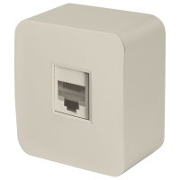 Розетка компьютерная одноместная RJ-45 серия София слоновая кость STEKKER MST00-20-04 49482 Розетка компьютерная одноместная RJ-45 серия София слоновая кость STEKKER MST00-20-04 49482