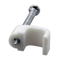 Крепеж кабеля плоский 6х4 мм, белый (50 шт/уп) REXANT 07-4206