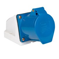 Розетка кабельная 32А 2Р+Е IP44 на поверхность 220В EKF ps-123-32-220