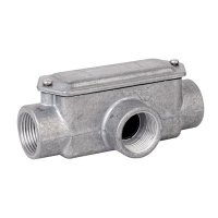 Коробка ответвительная алюминиевая 3 ввода М50х1.5 IP55 171х78х71мм DKC 6330-50 Коробка ответвительная алюминиевая 3 ввода М50х1.5 IP55 171х78х71мм DKC 6330-50