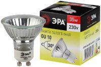 Лампа накаливания галогенная GU10-JCDR (MR16) -35W-230V(галоген, софит, 35Вт, нейтр, GU10) (10/200/4800) ЭРА C0027385