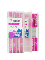 Аккумулятор R03 (ААА) 1100mAh Ni-Mh 8 шт в боксе, КОСМОС Космос KOCR03NIMH1100mAh8B