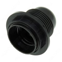 Патрон карболитовый с кольцом Е27 черный c этикеткой REXANT 11-8816