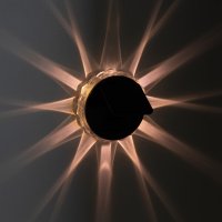 Светильник уличный  ERAFS012-08 на солнечной батарее настенный Звезда 1 LED 7*7*2 см ЭРА Б0057597