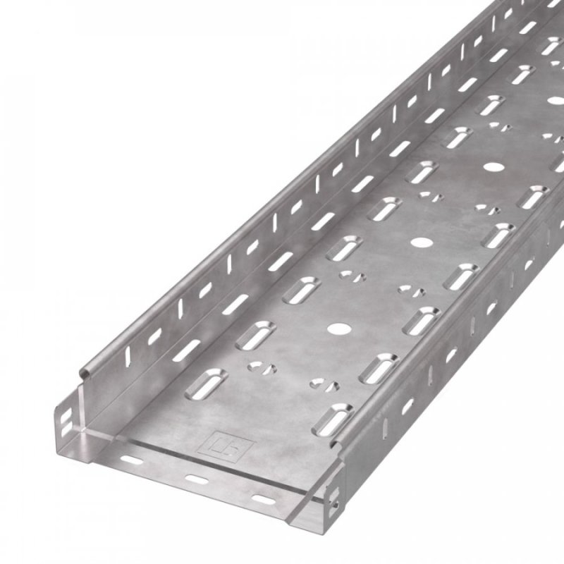 Лоток перфорированный Стандарт INOX (AISI 409) 200х50х3000 (0,8 мм) (6 м/уп) Промрукав PR16.2417