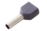 Наконечник штыревой втулочный изолир F-10 мм 2х2.5 кв мм (НШВи(2) 2.5-10хНГи2 2,5-10), REXANT 08-2808
