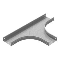 Т-отвод плавный универсальный к лотку 150х100 радиус 200 мм, толщина 1,0 мм, Сендзимир цинк OSTEC 084910 ТТРП-150х100-1,0-R200-СЦ