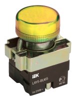 Индикатор LAY5-BU65 желтого цвета 22мм IEK BLS50-BU-K05 Индикатор LAY5-BU65 желтого цвета 22мм IEK BLS50-BU-K05