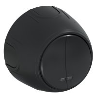 Выключатель двойной  Rotondo с подсветкой, цвет черный OneKeyElectro 3E31801203 7700870