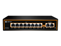 Коммутатор неуправляемый 10 портов RJ45 10 100 Мб/с  PoE 120Вт Optimus CCTV U1I-8F/2F В0000017701