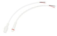 Соединительный кабель (2pin) герметичный (IP67) 2х0.35 кв мм белый, REXANT 11-9320