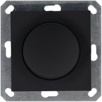 Диммер LED с накладкой 30-400W 1gang 2way, цвет черный матовый Jasmart G4012PB Диммер LED с накладкой 30-400W 1gang 2way, цвет черный матовый Jasmart G4012PB