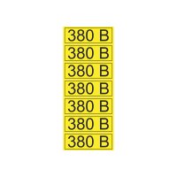 Наклейка знак электробезопасности  ''380 В '' 35х100 мм (7шт на листе), REXANT 56-0008-2