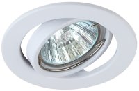 Светильник штампованный поворотный MR16,12V/220V, 50W белый ST2A WH ЭРА C0043805