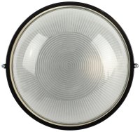 Светильник НБП 03-60-001 Акватермо алюминий/стекло IP54 E27 max 60Вт D176 круг черный ЭРА Б0063905