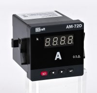 Амперметр цифровой 96x96мм однофазный, вход 1А, LED-дисплей АМ-96D Dekraft 50320DEK