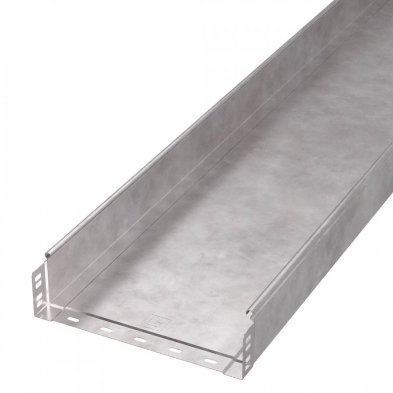 Лоток неперфорированный Стандарт INOX (AISI 409) 300х80х3000 (0,8 мм) (6 м/уп) Промрукав PR16.2399