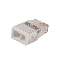 Клеммы монтажные PTC-2P 2273-202 450V 32A 0,14-4.0mm2 , 2 отверстия,  прозрачные, 100 шт. JazzWay 5050976