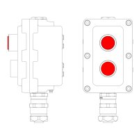 Взрывонепроницаемый пост управления из алюминия LCSD-02-B-MB-L1R(220)x1-P1R(11)x1-PBMB-ANP15BMB DKC LCSD21000093
