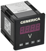 Вольтметр цифровой щитовой однофазный 72х72мм LED GENERICA IEK IDV11-5-1-0-LED-G