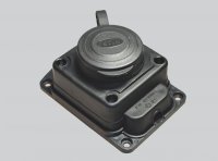 Однофазная колодка 1 гнездо 16А 250V 2P IP44 с/з КАУЧУК Fetih (12/120 уп/кор) Промрукав F-221K