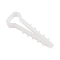 Дюбель-хомут нейлоновый прямоугольный 5-10 мм     белый упаковка 100 шт., REXANT 07-4610