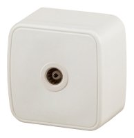 Розетка TV одиночная, ОУ, Polo, сл.кость, 3-301-02 Intro Б0036133 Розетка TV одиночная, ОУ, Polo, сл.кость, 3-301-02 Intro Б0036133