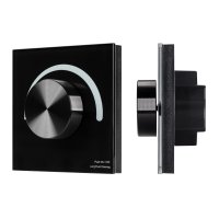 Панель Rotary SMART-P28-DIM Black (12-24V, 2.4G) (ARL, IP20 Пластик, 5 лет) Arlight 027102