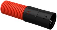 Труба гофрированная двустенная ПНД d=110мм красная жесткая (6м) IEK CTG12-110-K04-006-R