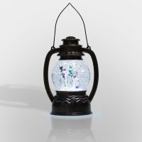 Фонарь декоративный с эффектом Снегопада и подсветкой Снеговики, белый Neon-Night 501-061