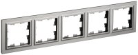 BRITE Рамка 5 постов РУ-5-БрС сталь IEK BR-M52-K46 BRITE Рамка 5 постов РУ-5-БрС сталь IEK BR-M52-K46