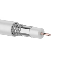 Кабель коаксиальный PROconnect RG-6U, 75 Ом, CCS/Al/Al, 48%, бухта 10 м, белый REXANT 01-2205-10
