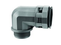 Муфта 90 градусов труба-коробка DN23мм М25х1.5 полиамид черный DKC PAN23M25N