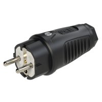 Вилка кабельная 16А/250V/2P+E/IP54 корпус черный, маркер черный PCE 0521-ss 00-00027045