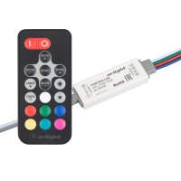 Контроллер ARL-FINE-RGB Black (5-24V, 3x2A, RF ПДУ 18кн) (ARL, IP20 Пластик, 1 год) Arlight 027197