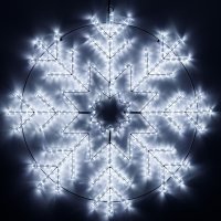 Фигура ARD-SNOWFLAKE-M8-950x950-540LED White (230V, 33W) (Ardecoled, IP65) Arlight 034254