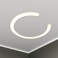 Светильник светодиодный RVE-LBX-DIOS-1446-VG (Подкова 1446х1352х110мм S80мм 88Вт встраиваемый под шпаклевку 4000K Белый) RVElektro RVE00003589