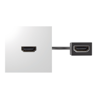 Модуль с адаптером, проходной HDMI мама/мама, белый, 400 Simon 40001194-030