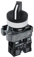 Переключатель LA167-BDF41 2 полож. 1з черный IEK BSW20-BDF41-1-24-67-2-K02