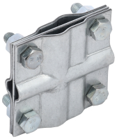 Зажим заземления крестообразный полоса/пруток-полоса/пруток оцинкованная сталь IEK ZGC13-11-1-16-40