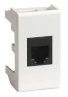 VIVA Розетка компьютерная RJ45 категория 5е экранированная 1 модуль белая DKC 45048 VIVA Розетка компьютерная RJ45 категория 5е экранированная 1 модуль белая DKC 45048