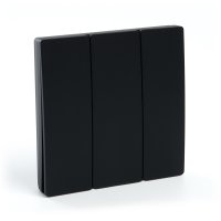 Кнопка-выключатель беспроводной 230V 500W трехклавишный, черный FERON TM83 41724