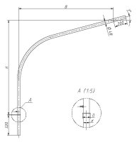 Кронштейн 1.К1-1.5-1.5-Ф4 оцинкованный OPORA ENGINEERING OE-00343