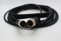 Кабель M12, кодировка 5A, гнездовой гнездовой, 5000 мм, прямой, полиуретан, черный СТЭЗ 12340038