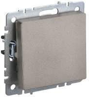 BRITE Выключатель одноклавишный перекрестный 10А ВС10-1-3-БрШ шампань IEK BR-V13-0-10-K37